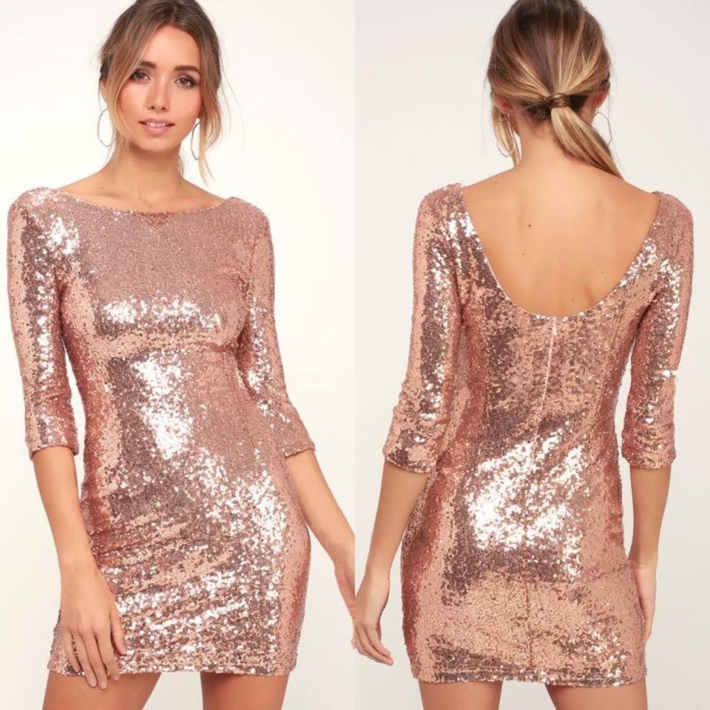 Lulus sequin dress